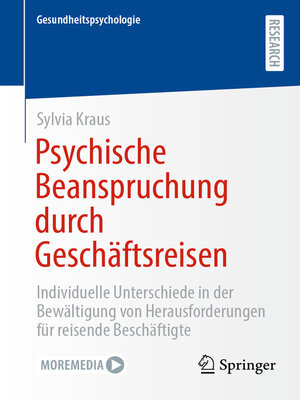 cover image of Psychische Beanspruchung durch Geschäftsreisen